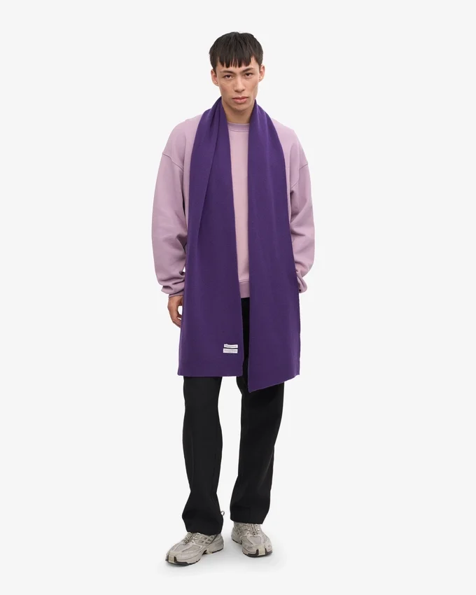 Écharpe en laine mérinos - Violet ultra