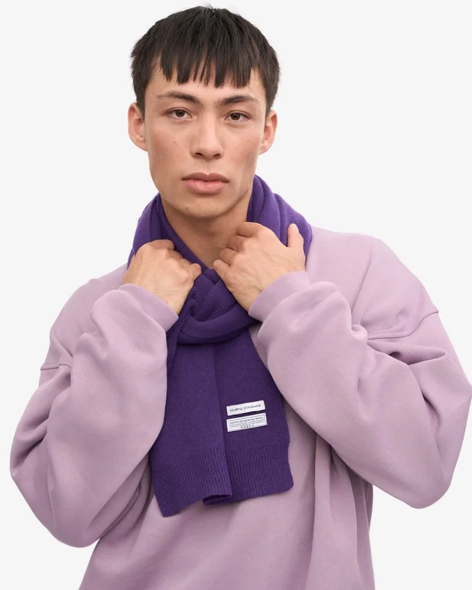 Écharpe en laine mérinos - Violet ultra