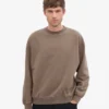 Chaussette oversize en coton bio - Marron cèdre