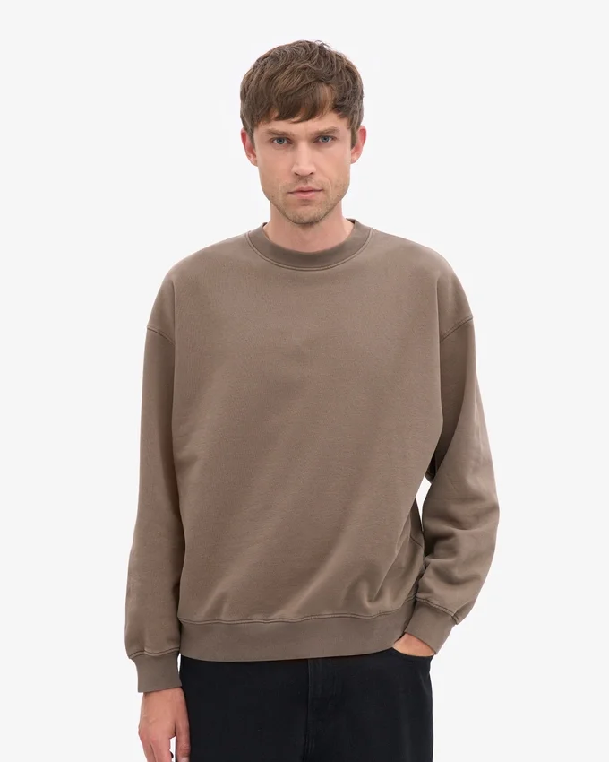 Chaussette oversize en coton bio - Marron cèdre