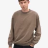 Chaussette oversize en coton bio - Marron cèdre