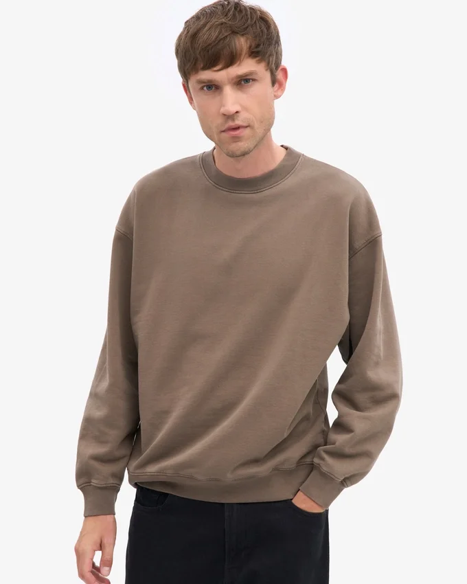 Chaussette oversize en coton bio - Marron cèdre