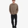 Chaussette oversize en coton bio - Marron cèdre