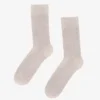 Chaussettes Classic Organic en coton bio - Blanc ivoire