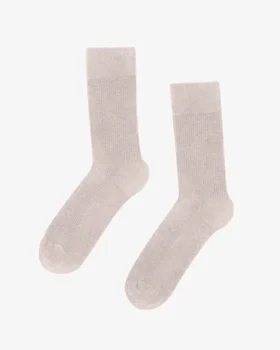 Chaussettes Classic Organic en coton bio - Blanc ivoire