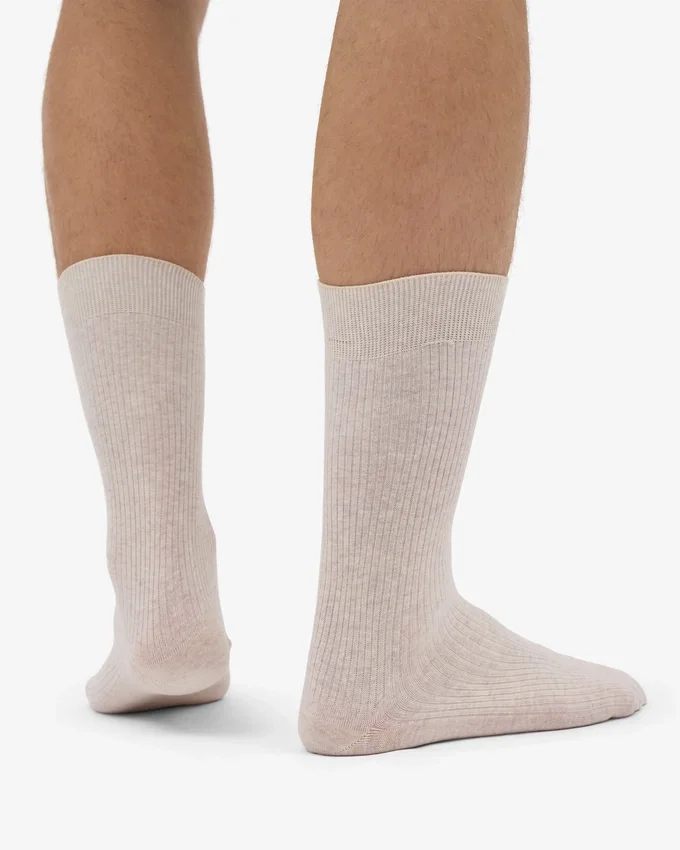 Chaussettes Classic Organic en coton bio - Blanc ivoire