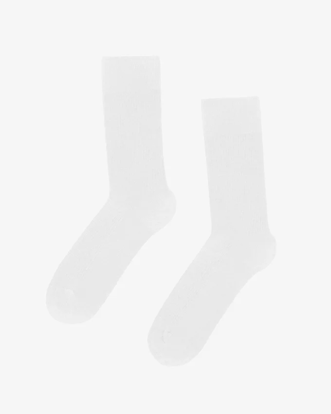 Chaussettes Classic Organic en coton bio - Blanc optique