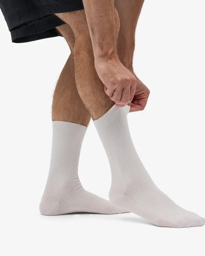 Chaussettes Classic Organic en coton bio - Blanc optique