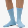 Chaussettes Classic Organic en coton bio - Bleu bord de mer