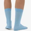 Chaussettes Classic Organic en coton bio - Bleu bord de mer