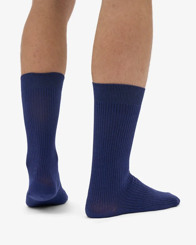 Chaussettes Classic Organic en coton bio - Bleu marine