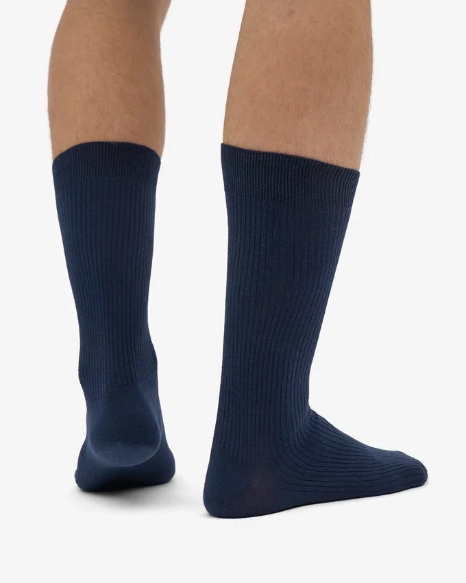 Chaussettes Classic Organic en coton bio - Bleu marine