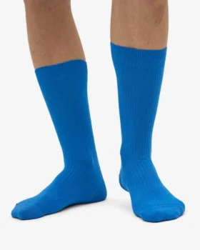 Chaussettes Classic Organic en coton bio – Bleu Pacifique