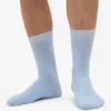 Chaussettes Classic Organic en coton bio - Bleu polaire