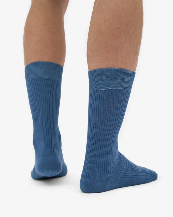 Chaussettes Classic Organic en coton bio - Bleu pétrole
