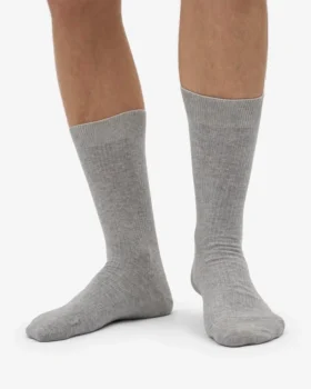 Chaussettes Classic Organic en coton bio – Gris chiné