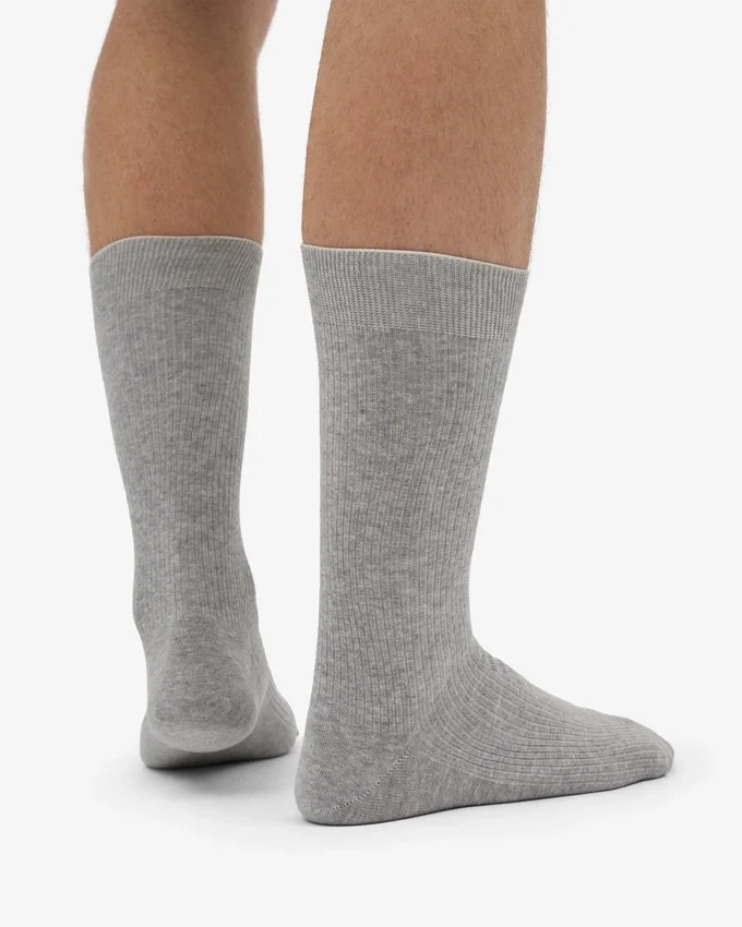 Chaussettes Classic Organic en coton bio - Gris chiné