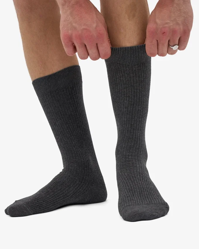 Chaussettes Classic Organic en coton bio - Gris lave