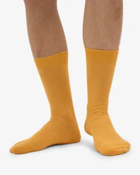 Chaussettes Classic Organic en coton bio – Jaune brûlé