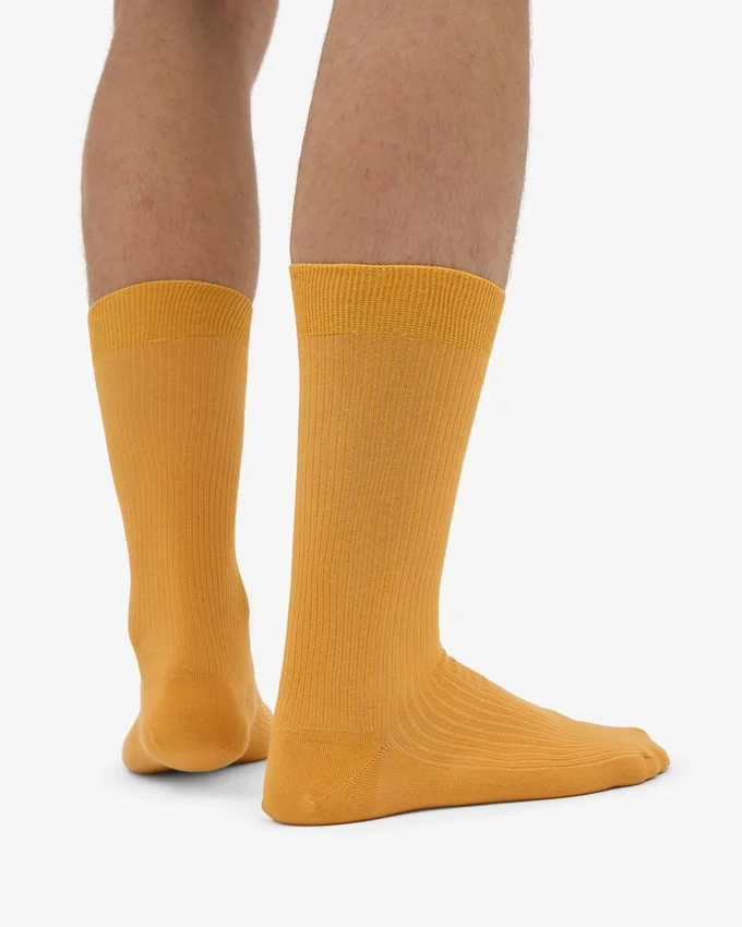Chaussettes Classic Organic en coton bio - Jaune brûlé
