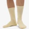 Chaussettes Classic Organic en coton bio - Jaune pâle
