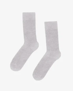 Chaussettes Classic Organic en coton bio - Mélange neige