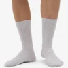 Chaussettes Classic Organic en coton bio - Mélange neige