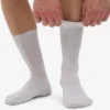 Chaussettes Classic Organic en coton bio - Mélange neige