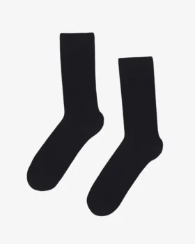 Chaussettes Classic Organic en coton bio - Noir intense