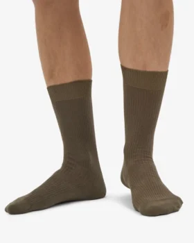 Chaussettes Classic Organic en coton bio – Olive poussiéreuse