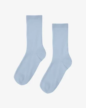 Chaussettes Classic Organic en coton bio pour femme - Bleu polaire