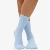 Chaussettes Classic Organic en coton bio pour femme - Bleu polaire
