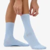 Chaussettes Classic Organic en coton bio pour femme - Bleu polaire