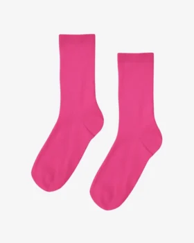 Chaussettes Classic Organic en coton bio pour femme - Rose bubble-gum