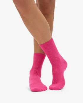 Chaussettes Classic Organic en coton bio pour femme – Rose bubble-gum