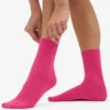 Chaussettes Classic Organic en coton bio pour femme - Rose bubble-gum