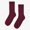 Chaussettes Classic Organic en coton bio pour femme - Rouge sang de bœuf