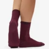 Chaussettes Classic Organic en coton bio pour femme - Rouge sang de bœuf
