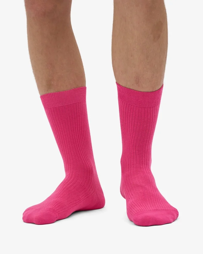 Chaussettes Classic Organic en coton bio - Rose bubble-gum