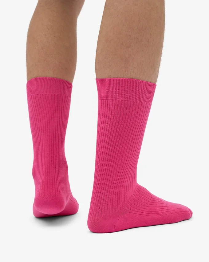 Chaussettes Classic Organic en coton bio - Rose bubble-gum