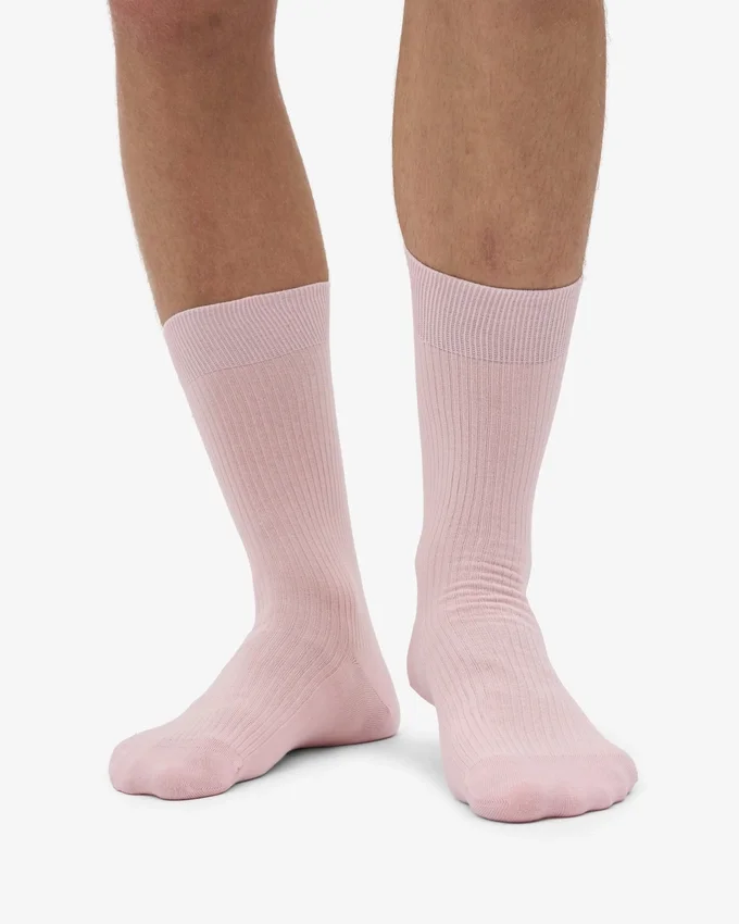 Chaussettes Classic Organic en coton bio - Rose délavé