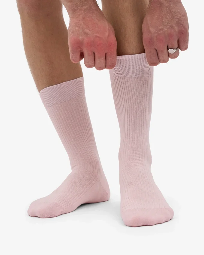 Chaussettes Classic Organic en coton bio - Rose délavé