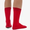 Chaussettes Classic Organic en coton bio - Rouge écarlate