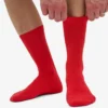Chaussettes Classic Organic en coton bio - Rouge mandarine