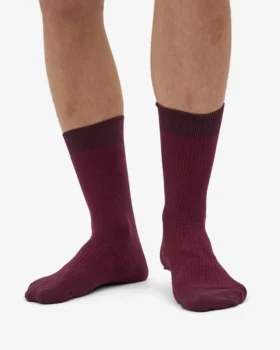 Chaussettes Classic Organic en coton bio – Rouge sang de bœuf