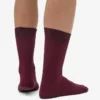 Chaussettes Classic Organic en coton bio - Rouge sang de bœuf