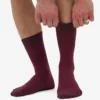 Chaussettes Classic Organic en coton bio - Rouge sang de bœuf