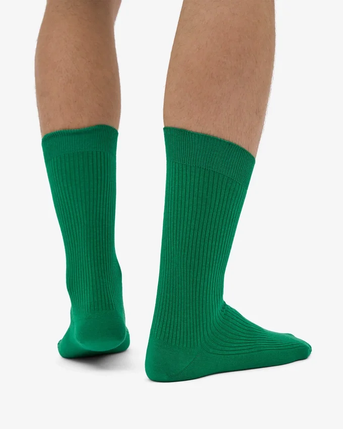 Chaussettes Classic Organic en coton bio - Vert Kelly