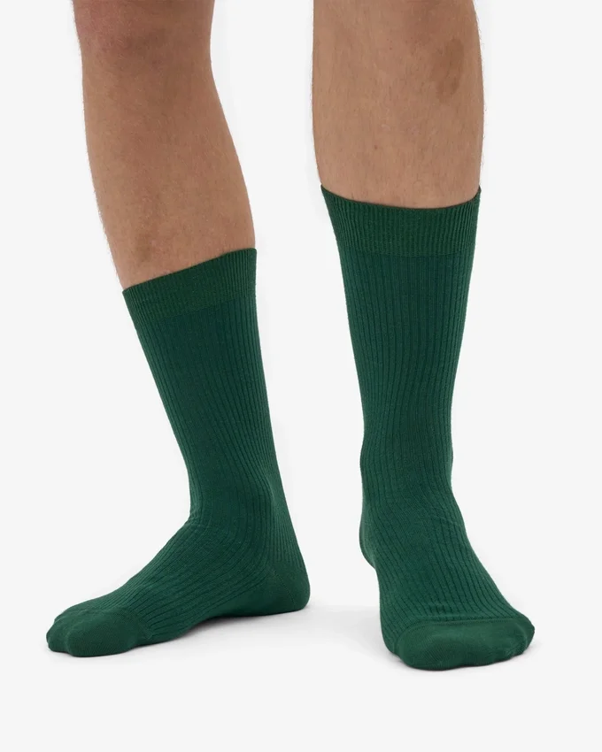 Chaussettes Classic Organic en coton bio - Vert émeraude