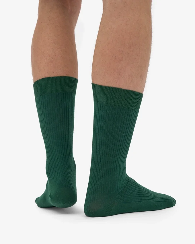 Chaussettes Classic Organic en coton bio - Vert émeraude